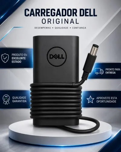CARREGADOR DELL ORIGINAL 65W - PERFEITO ESTADO E FUNCIONANDO!