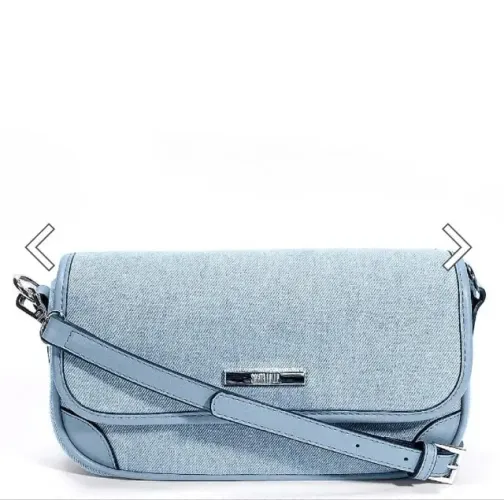 bolsa transversal santa lolla jeans azul