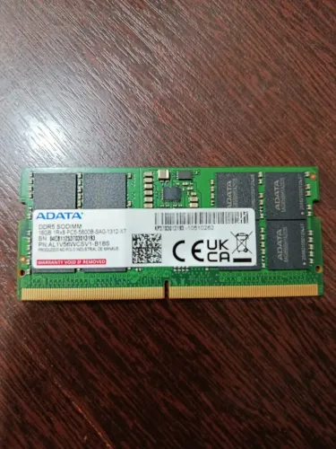 Memória RAM Notebook ADATA 16GB DDR5 5600MHz SO-DIMM - Semi-nova (1 Mês de Uso)