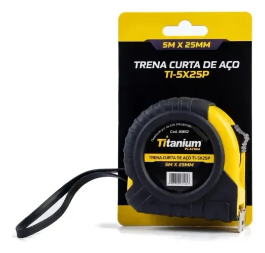Trena emborrachada 25mm x 5mts ( Titanium )