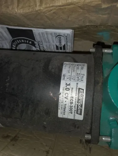 Moto bomba eletroplas irrigação 3CV