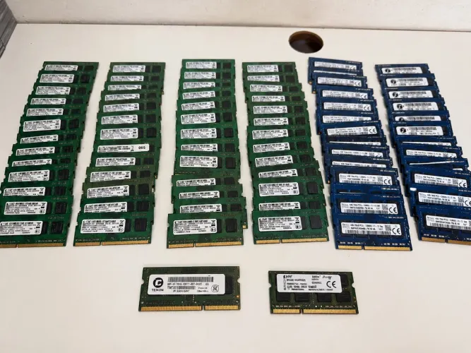 Lote 73 Memorias DDR3 DDR3L 4GB Notebook e Desktop  