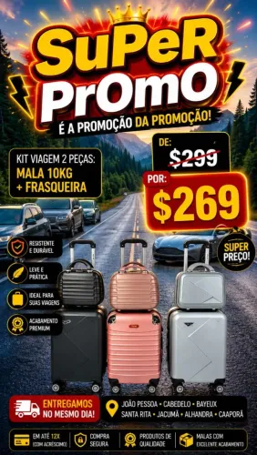 Super PrOmO kit viagem 2 peças