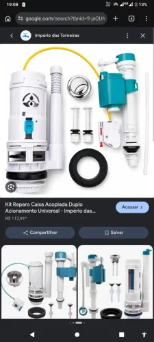 descarga válvula reparo