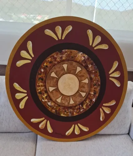Mandala decorativa de parede 85cm - Fernanda Dutra - R$ 150