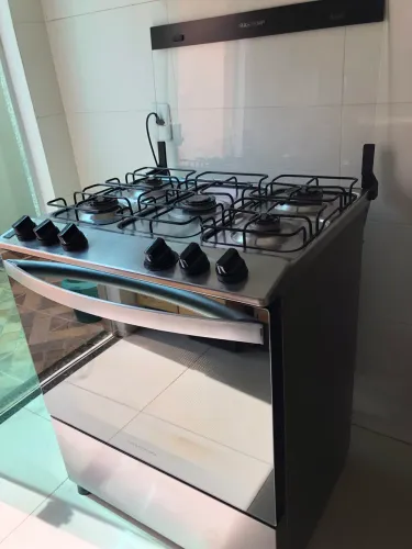 Fogão 5 bocas Brastemp inox bivolt