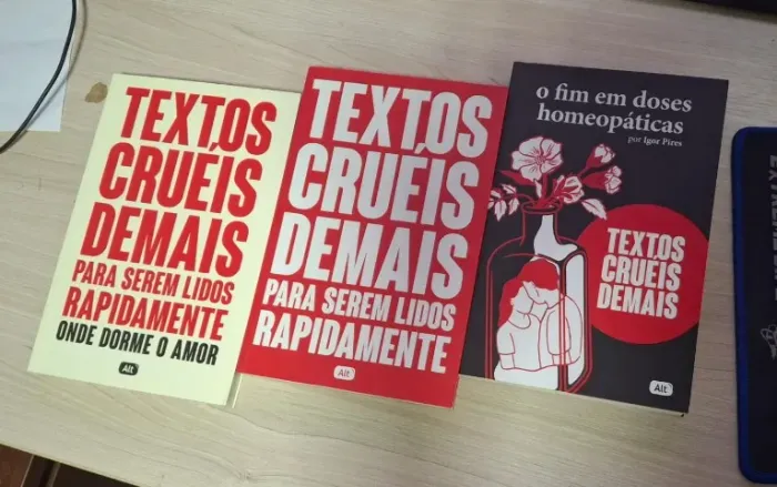 TEXTOS CRUÉIS DEMAIS PARA SEREM LIDOS RAPIDAMENTE - 3 livros