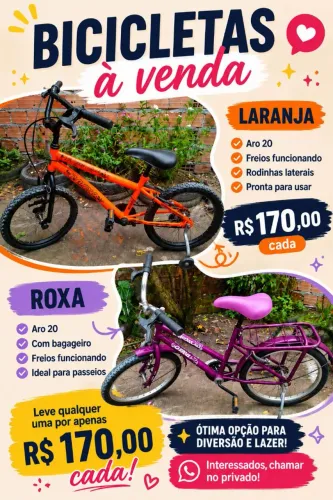 BICICLETAS INFANTIS POUCO USADAS