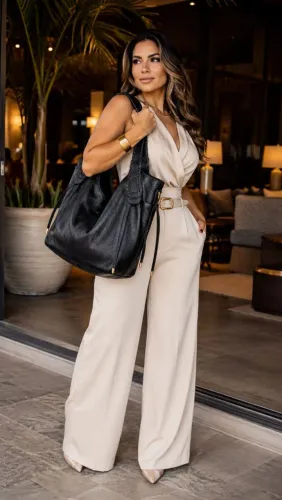 Bolsa GG Feminina Preta Cabe Notebook