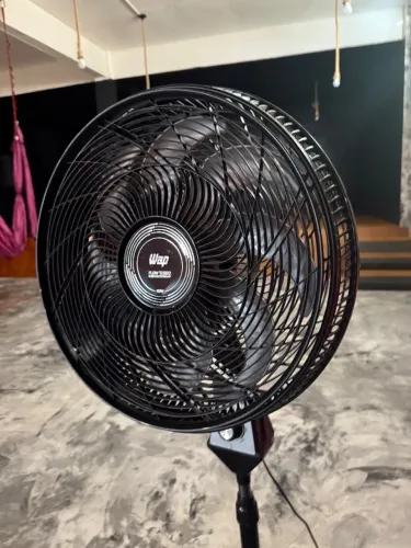 Ventilador Wap Coluna Flow Turbo Preto 50cm 8 Pas -127V