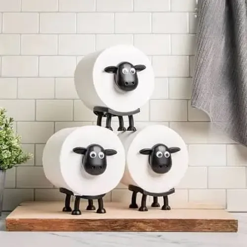 Suporte Papel higiênico Divertido 3D Ovelha