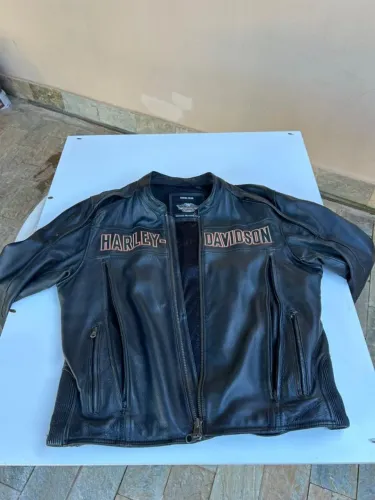 Jaqueta Harley Davidson original couro legítimo (Riding Gear)