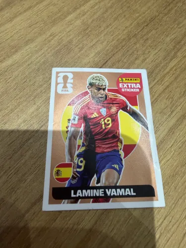 Lamine yamal bronze figurinha extra stickers