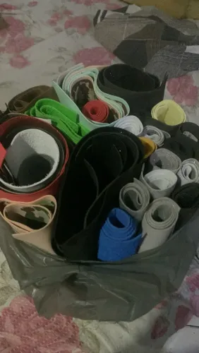 Folhas de EVA com gliter cores sortidas