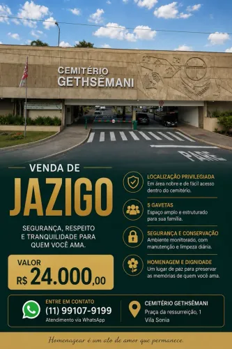 Jazigo Cemitério Gethsemani