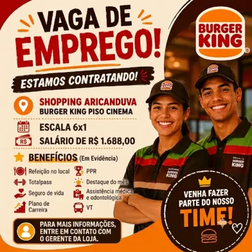 Atendente Burger King