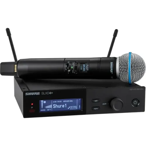 Sistema de Microfone Shure SLXD24+/BETA58 G57 - Preto