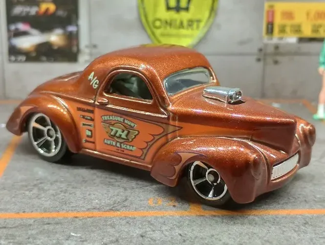Hot Wheels 41' Willys Treasure Hunt T-hunt 2012