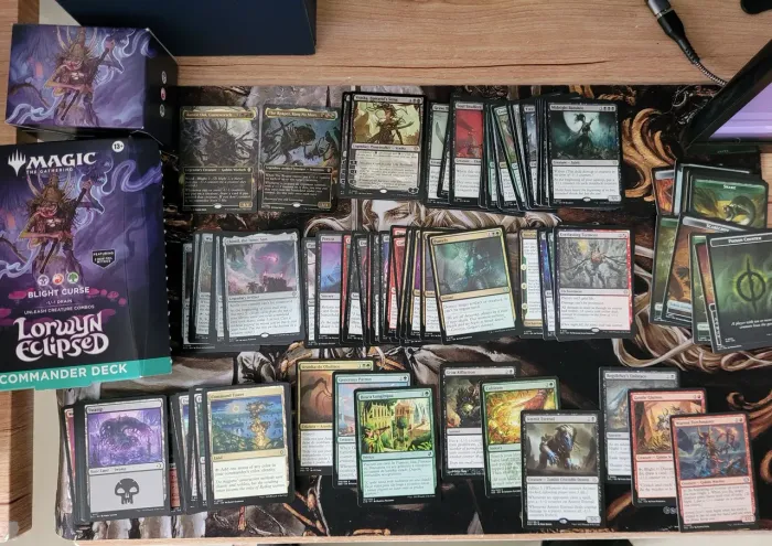 Magic Deck de Commander Blight Curse com upgrades