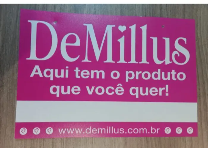 Placa p/ Revendedora divulgar Lingeries DeMillus