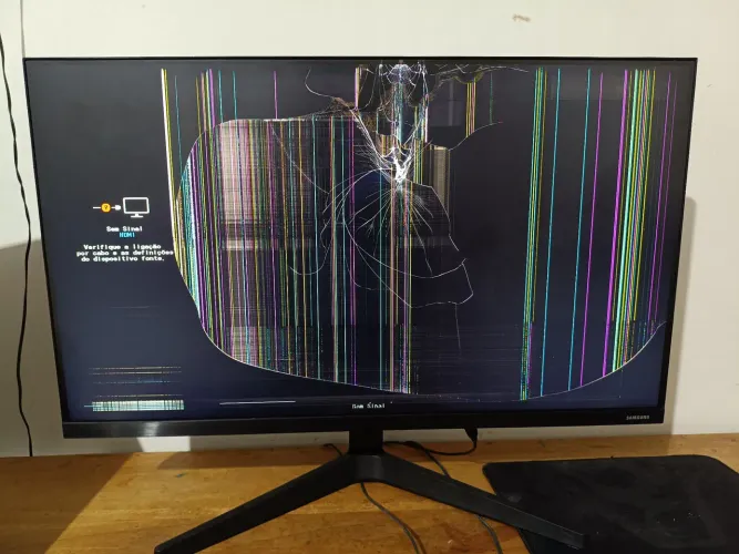 Monitor 27 Samsung display quebrado 