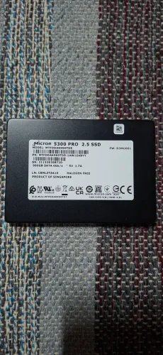SSD micron 5300 Pro sata 960gb 6gb/s sff (98% saúde)