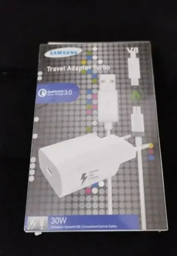 CARREGADOR SAMSUNG TURBO 3.0 V8 QUALCOMM