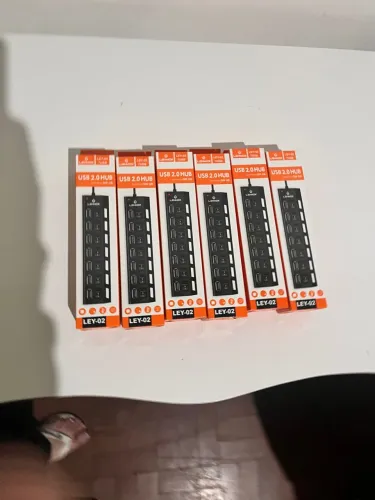 kit 6 hub usb 2.0 lehmox 7 portas