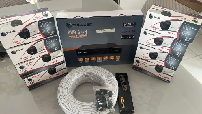 Kit 8 câmeras + DVR