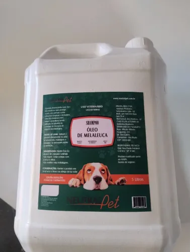 Shampoo Antifúngico 5L Neutral Pet Melaleuca Cachorros e Gatos 5 litros
