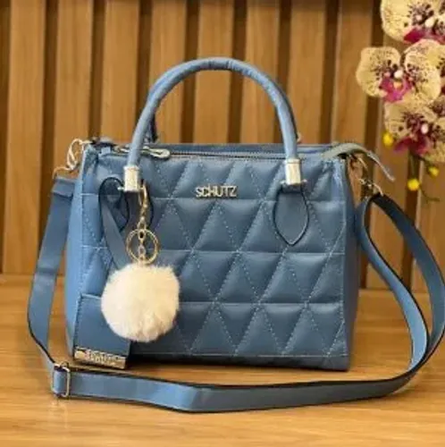 Bolsa Schutz Lorena Baby Matelasse Feminina De mãos (Laranja/Azul) - Confecção Premium
