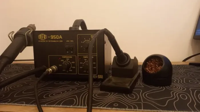 Estação de Retrabalho AFR-950A - Ferro de Solda + Ar Quente