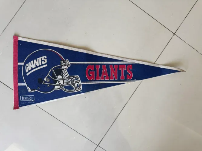 Flâmula New York Giants NFL Anos 90 Feltro Original