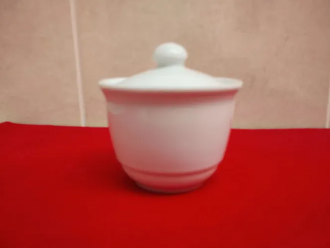 Açucareiro branco porcelana Schimidt 