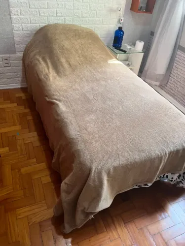 Cobertor / Manta Microfibra Casal Bege Soft Macio e Quentinho