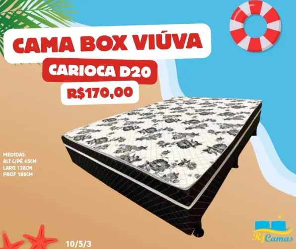 Cama box Viúva D20 (Pague na entrega)