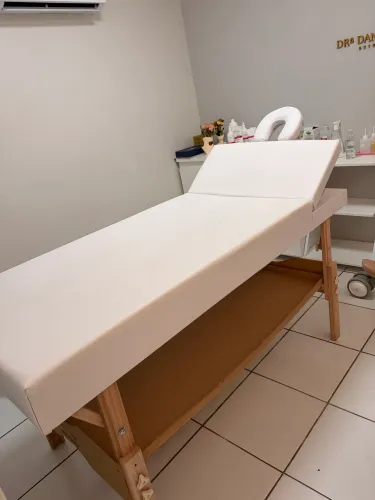 Kit Maca 80cm estética reclinável com carrinho em Z e escadinha