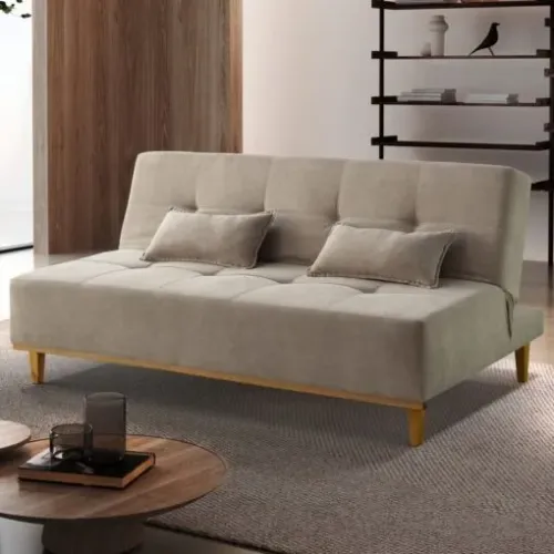 SOFÁ CAMA DALLAS 1,81 M LINHO CINZA. PRONTA ENTREGA.