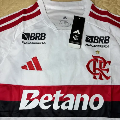 Camisa Flamengo 2026 com todos os patrocinadores