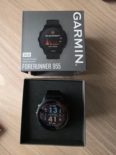 Garmin Forerunner 955 SOLAR - Relógio GPS multiesportivo com Energia Solar