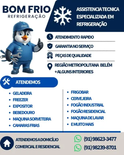 Conserto e Manutenção de Eletrodomésticos - Em Domicílio.