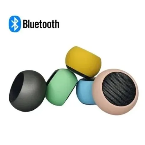 Mini Caixa de Som Bluetooth Speaker Macaron Sem Fio USB Y3 NAS CORES VERDE E ROSA