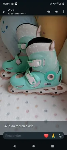 Patins Oxelo 32 a 34