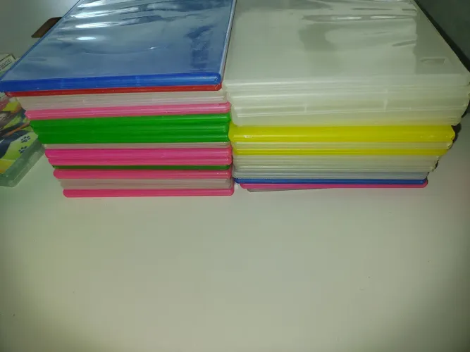 Capas DVDs vazias, lote 30u, usadas, bom estado.