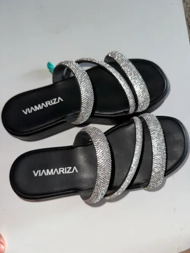 Sandália com strass