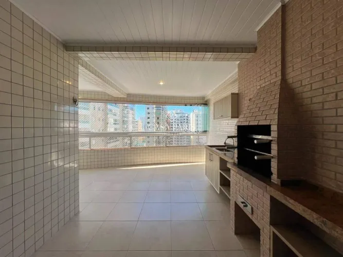 Apartamento de 3 suítes no Canto do Forte (Praia Grande) com varanda gourmet e lazer compl