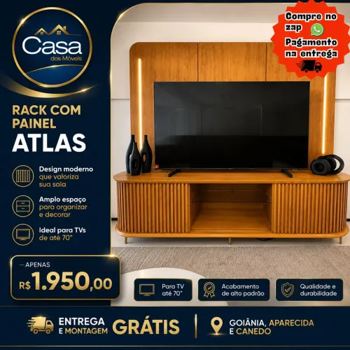 Rack com painel Atlas 