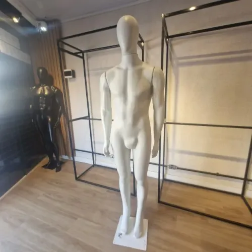 Manequim Articulado Masculino Plástico - Branco
