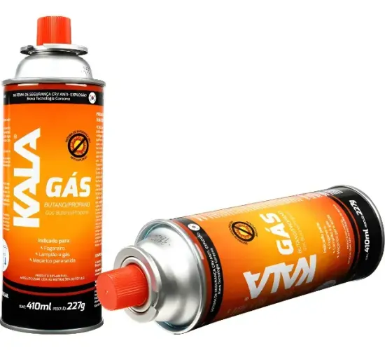 Kit 4 Refil Cartucho Gás Butano Maçarico Fogareiro 227g Kala