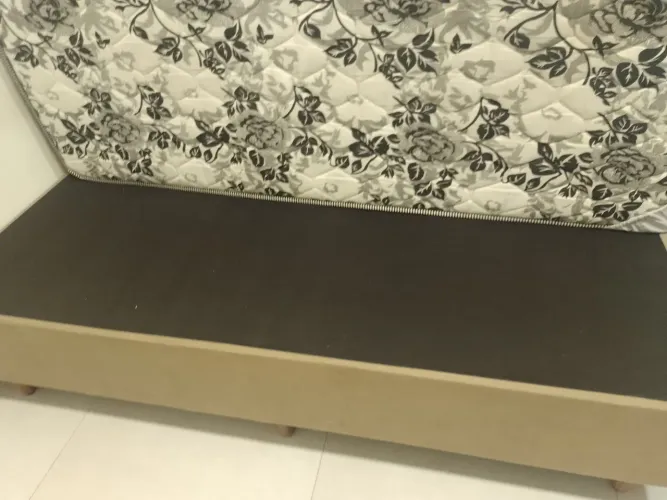 Cama box solteiro com colchão 